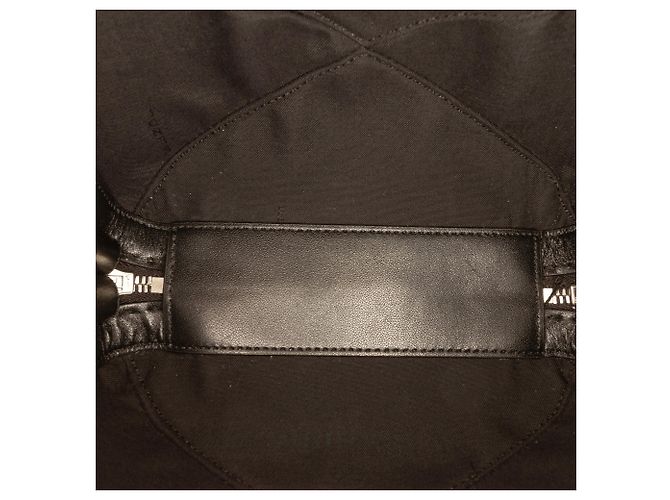 Borsa Valigetta Fendi Mini Zucca in tela nero - vista 4