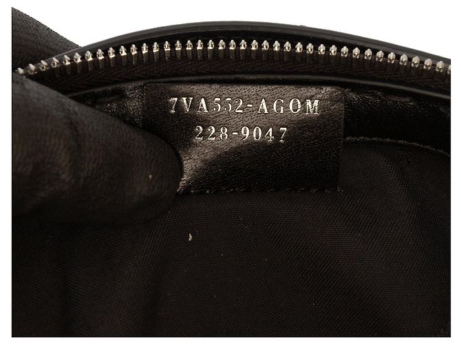 Borsa Valigetta Fendi Mini Zucca in tela nero - vista 6