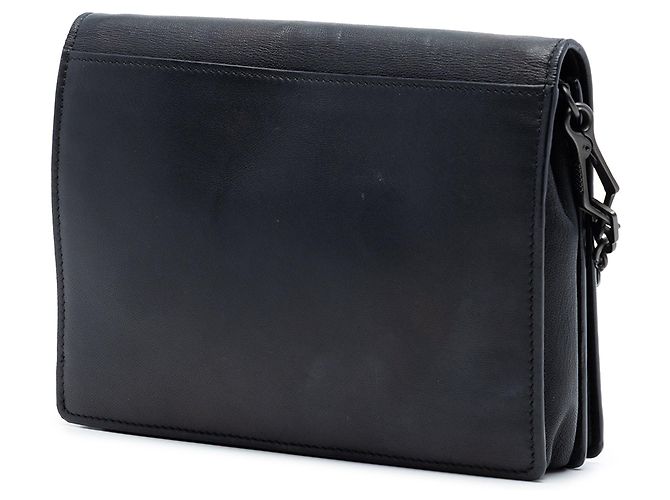 Borsa a tracolla con catena e borchie in pelle nera Bottega Veneta Nero - vista 2