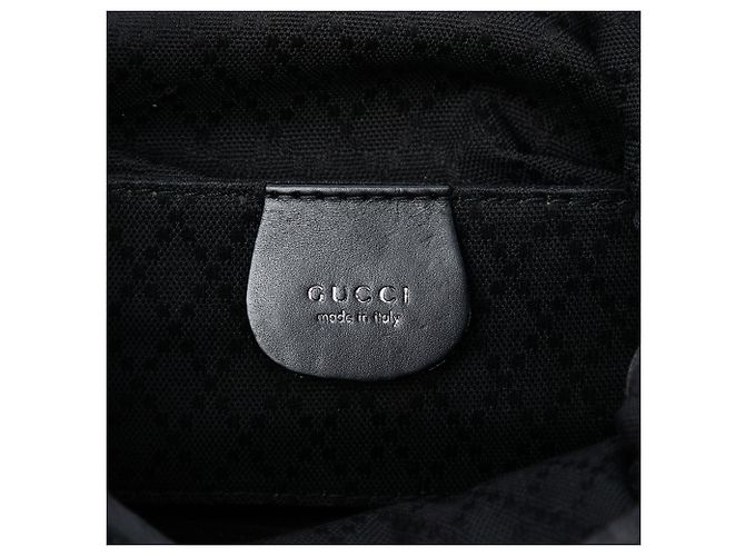 Borsa a tracolla in nylon nero Gucci - vista 5