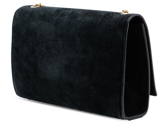 Borsa a tracolla Kate con nappa e monogramma nero Saint Laurent misura Medium - vista 2