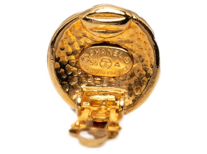 Orecchini a clip Chanel CC placcati oro D'oro - vista 3