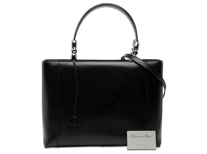 Borsa Malice in pelle nera con perle Dior Nero - vista 9