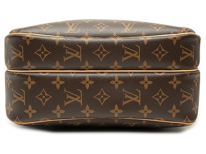 Borsa a tracolla Louis Vuitton Monogram Reporter PM marrone - vista 3