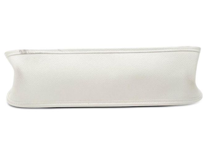 Borsa a tracolla Hermès Epsom Vespa PM bianca Bianco - vista 3