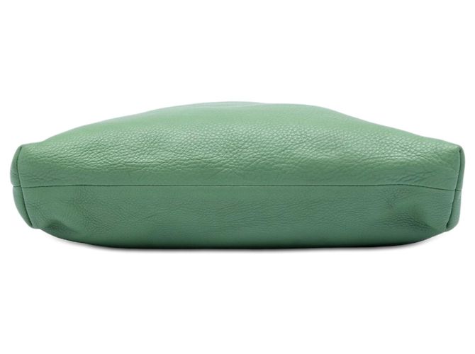 Bamboo Bolsa Tote Gucci Tall em couro de bezerro verde com alça de bambu - vista 3