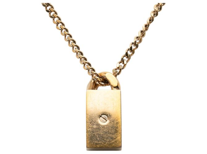 Collana con pendente Chanel CC placcato oro e strass D'oro - vista 3