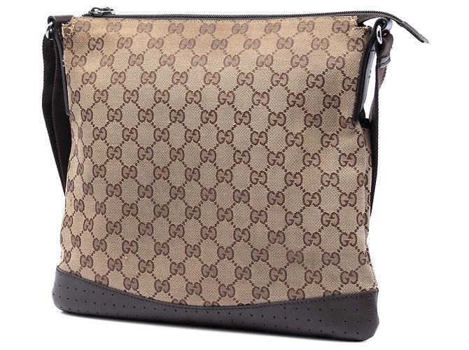 Borsa a tracolla Gucci GG Canvas beige - vista 2