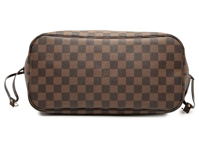 Borsa Tote Neverfull MM in Damier Ebene marrone Louis Vuitton - vista 3