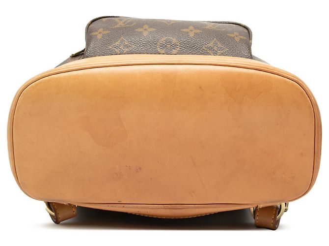 Brown Louis Vuitton Monogram Montsouris PM Backpack - view 3