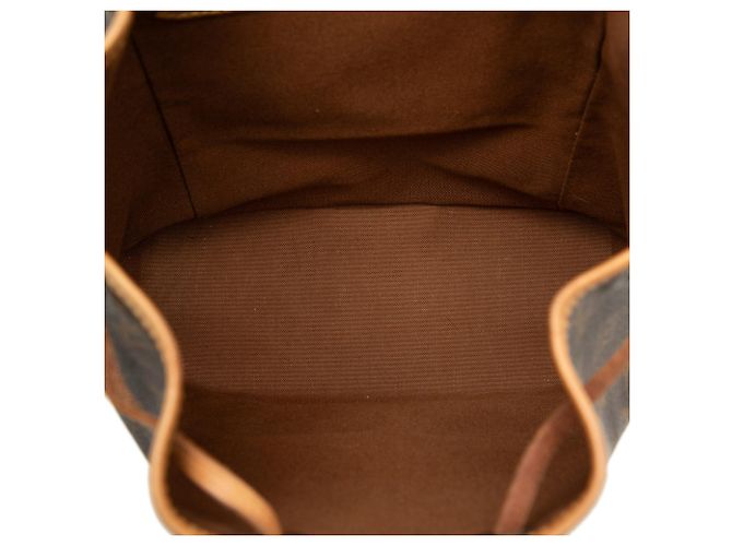 Brown Louis Vuitton Monogram Montsouris PM Backpack - view 4
