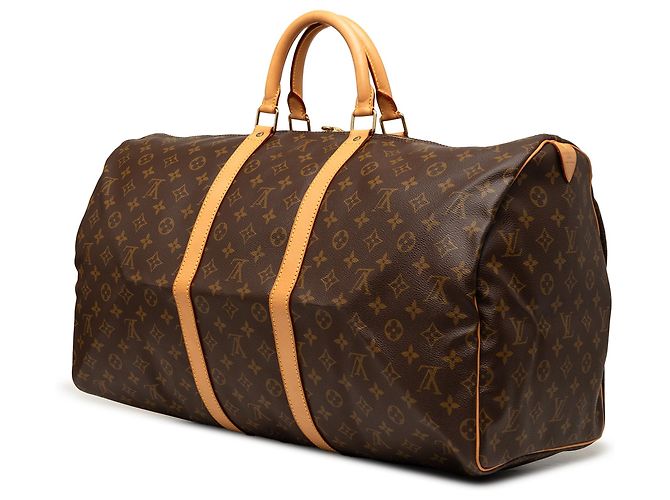 Borsa da viaggio Louis Vuitton Monogram Keepall 55 marrone - vista 2