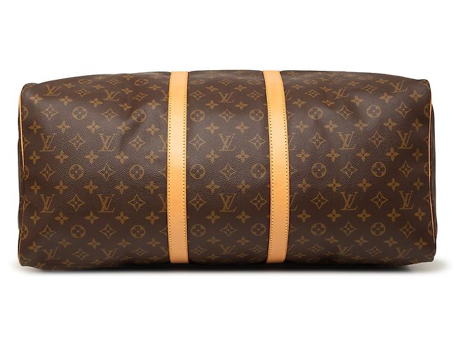 Borsa da viaggio Louis Vuitton Monogram Keepall 55 marrone - vista 3