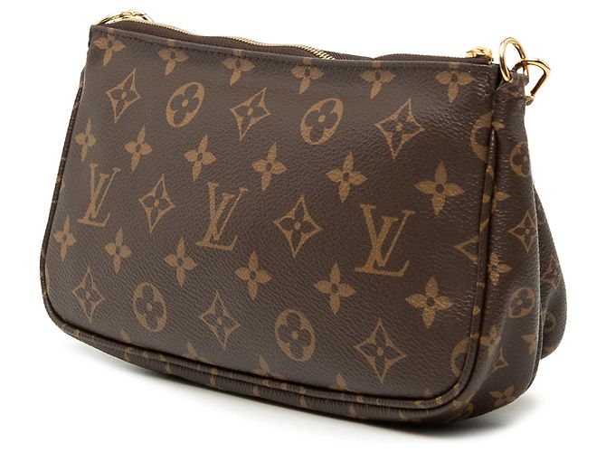 Borsa Louis Vuitton Monogram Multi Pochette Accessoires marrone - vista 2