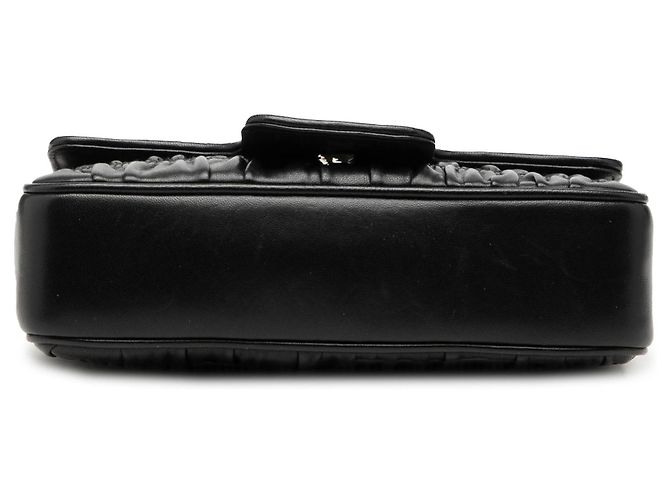 Borsa a tracolla Black Prada Nappa Gaufre Chain Flap Nero - vista 3