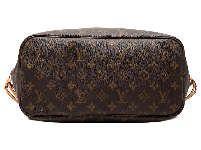 Borsa Tote Louis Vuitton Monogram Neverfull MM marrone - vista 3