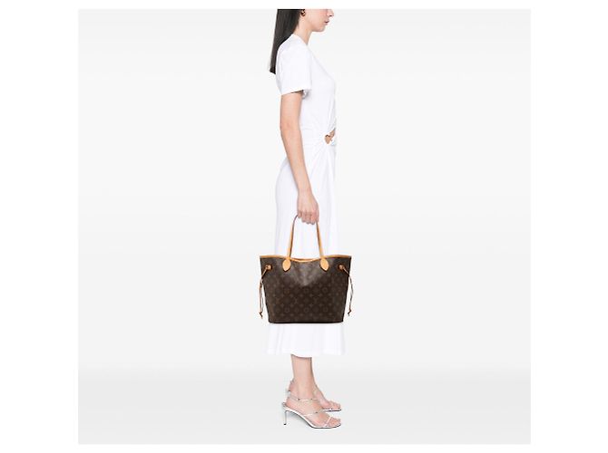 Borsa Tote Louis Vuitton Monogram Neverfull MM marrone - vista 6