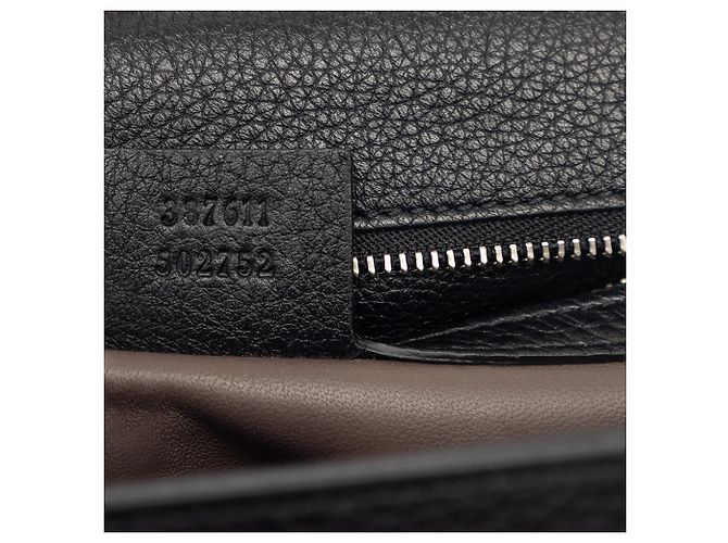 Borsa a tracolla Gucci Medium Studded Leather Miss Bamboo nera Nero - vista 6