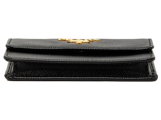 Tarjetero Saffiano negro Prada - vista 3