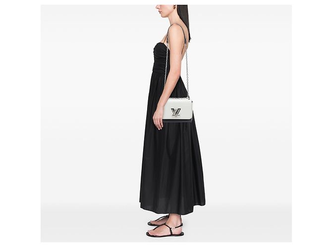 Borsa a tracolla Louis Vuitton Epi Bicolor Twist MM Nera Nero - vista 6