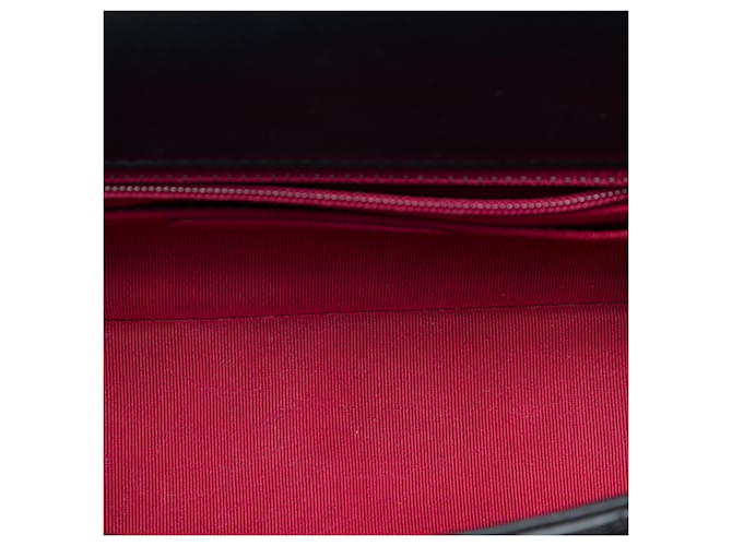 Borsa a tracolla Chanel Mini Rectangular Classic Lambskin Romance Single Flap nera Nero - vista 4