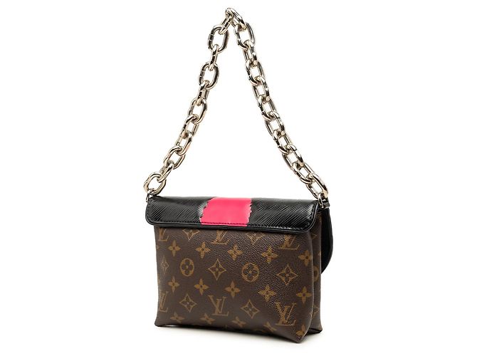 Pochette Satchel Louis Vuitton con estampados Monogram y Epi Kabuki Masks negro - vista 2