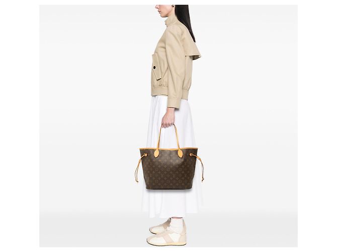 Borsa Tote Louis Vuitton Monogram Neverfull MM marrone - vista 6