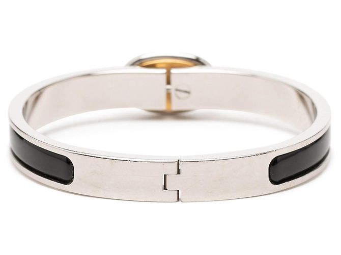 Bracciale Mini Enamel Clic Chaine d Ancre nero Hermès PM - vista 3