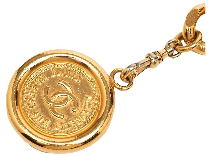 Chanel Gold CC Medaillon Kettengürtel vergoldet Golden - Ansicht 3