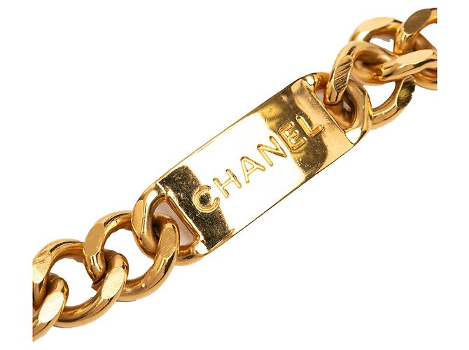 Chanel Gold CC Medaillon Kettengürtel vergoldet Golden - Ansicht 4