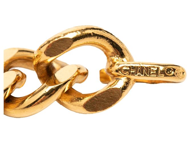 Chanel Gold CC Medaillon Kettengürtel vergoldet Golden - Ansicht 5
