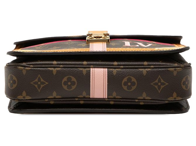Metis Borsa Satchel Louis Vuitton Monogram Summer Trunks marrone - vista 3