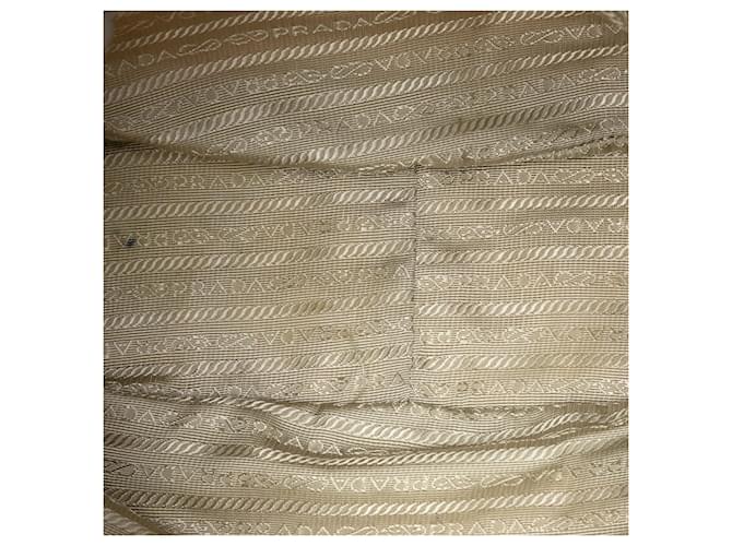 Borsa Satchel Prada Tessuto Gaufre grigia Grigio - vista 4