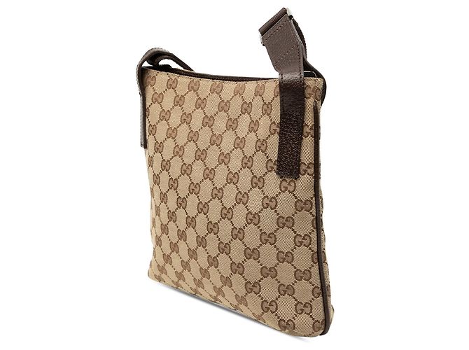 Borsa a tracolla Gucci GG Canvas beige - vista 2
