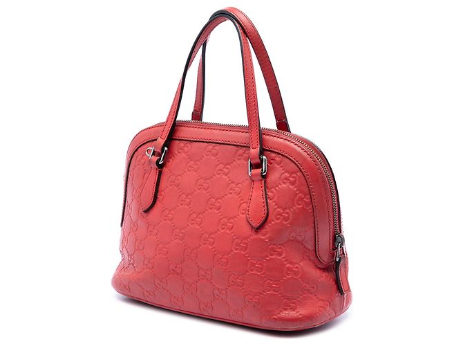 Borsa Gucci Mini Guccissima Dome rossa Rosso - vista 2