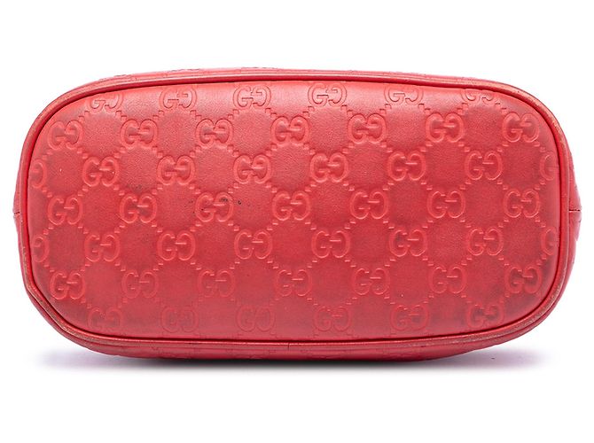Borsa Gucci Mini Guccissima Dome rossa Rosso - vista 3
