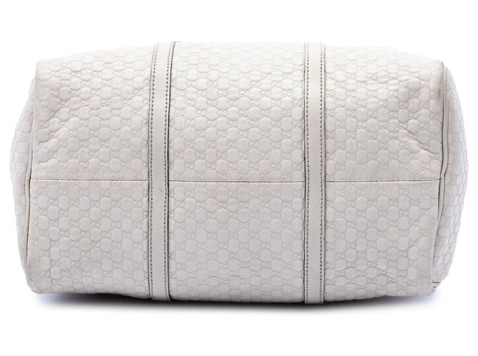 Borsa satchel bianca Gucci Microguccissima Nice Boston Bianco - vista 3