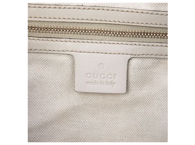 Borsa satchel bianca Gucci Microguccissima Nice Boston Bianco - vista 5