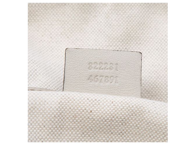 Borsa satchel bianca Gucci Microguccissima Nice Boston Bianco - vista 6