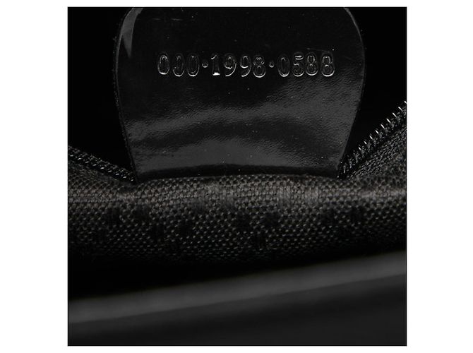 Bamboo Borsa Satchel Gucci in nylon nero con bambù - vista 6