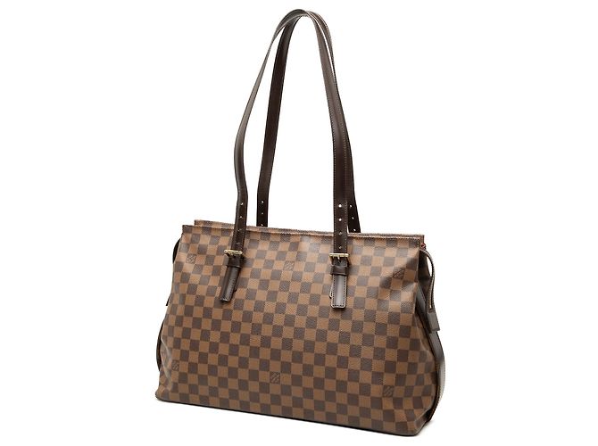 Bolsa de ombro Chelsea em Damier Ebene marrom Louis Vuitton - vista 2