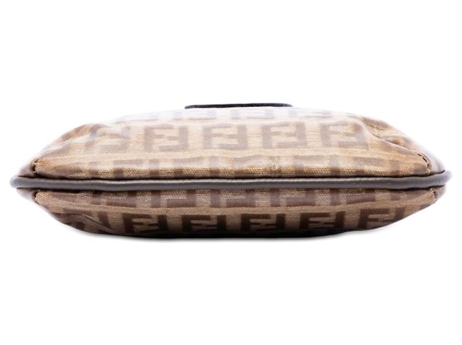 Borsa a tracolla Fendi Zucchino Crystal marrone - vista 3