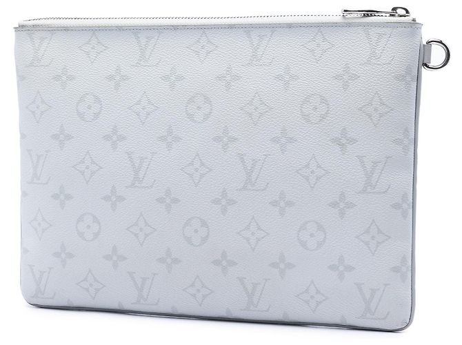 Pochette GM Louis Vuitton Monogram Logo Story Clutch Bag bianco - vista 2