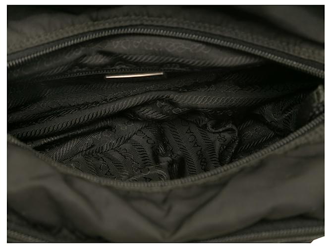 Borsa a tracolla in nylon nero Prada - vista 6