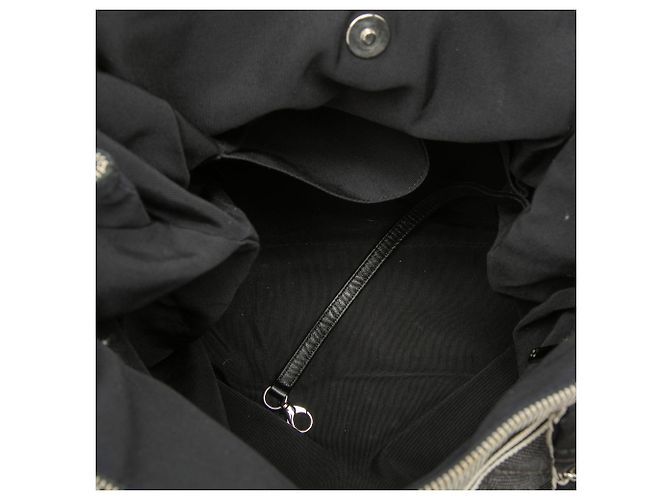 Tote Bon Bon em denim acolchoado Chanel cinza, tamanho Medium - vista 4