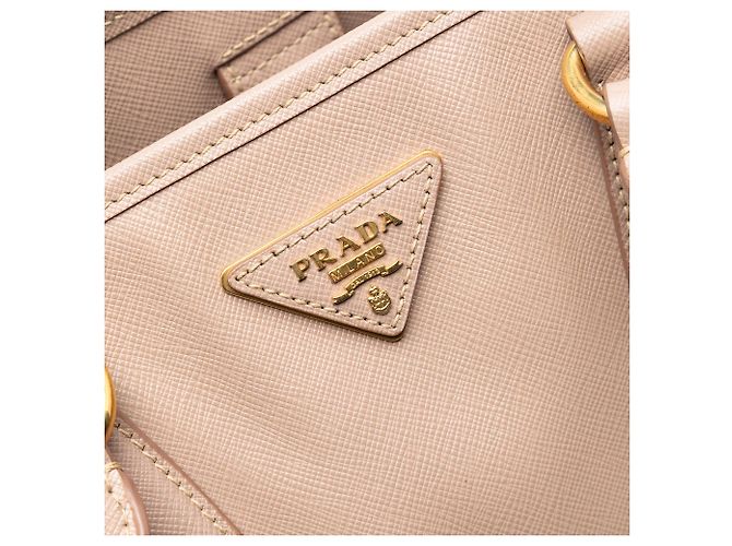 Borsa Shopping Prada Saffiano Lux rosa - vista 5