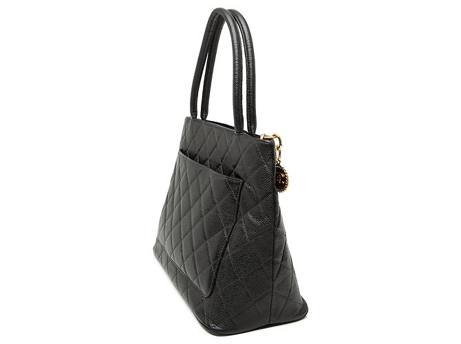 Tote Chanel Caviar Medallion nero - vista 2