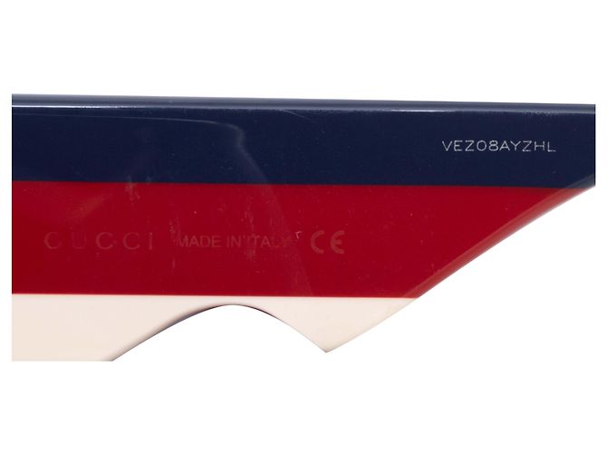 Occhiali da sole Gucci Cat-Eye nero e multicolore - vista 4
