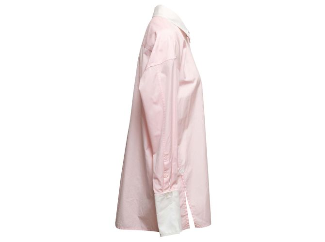 Top de algodón con botones rosa y blanco Loewe Talla IT 36 - vista 3