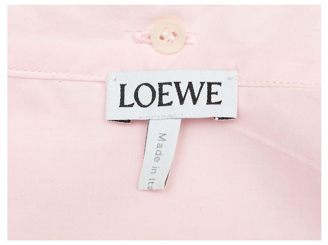 Top de algodón con botones rosa y blanco Loewe Talla IT 36 - vista 5